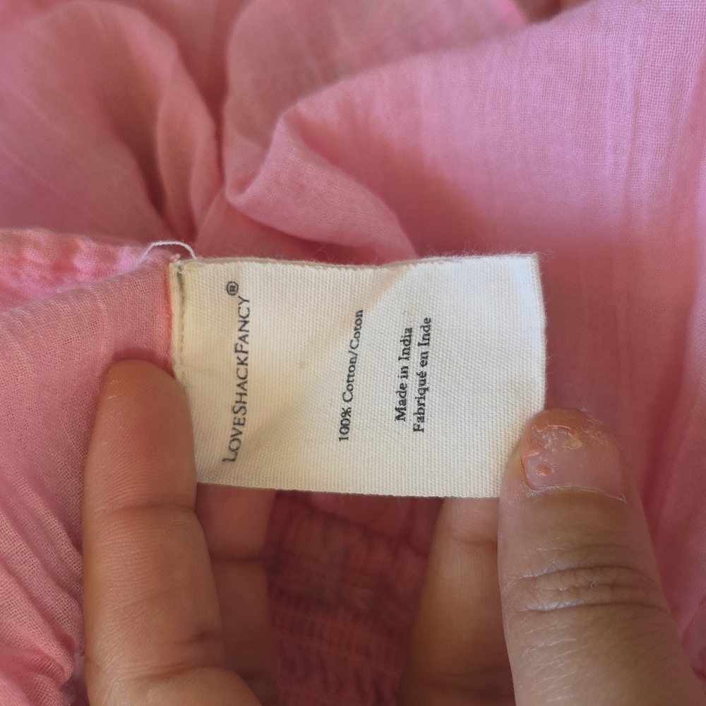 LoveShackFancy Pink Floral Smocked Mini Dress - Picture 11 of 13